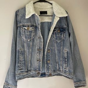 Denim trucker jacket